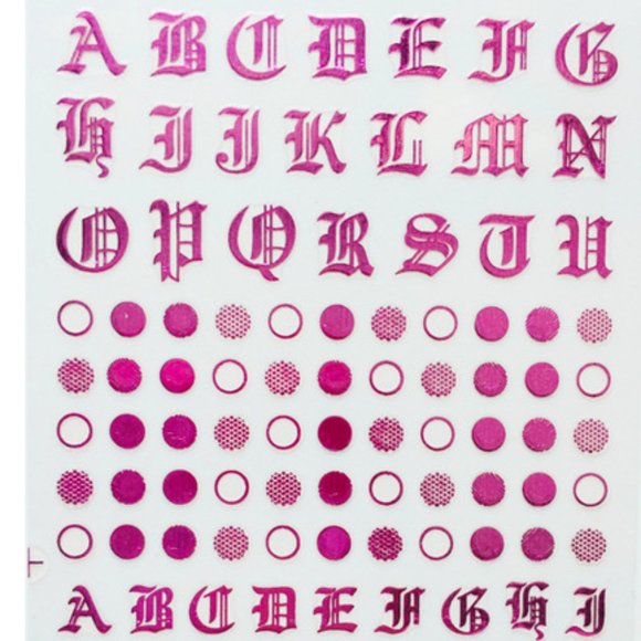 Old English word nail sticker - Picture 1 of 1